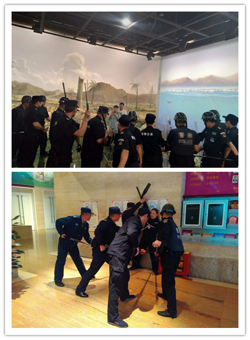 浙江德邦保安公司驻省自然博物馆保安队开展反恐演习